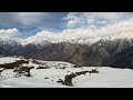 Auli - Snow Mountain peak Panoramic view