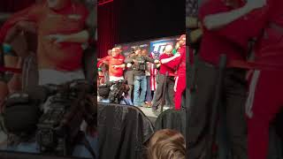 Terence Crawford and Jose Benavidez Explosive Weigh-In Faceoff