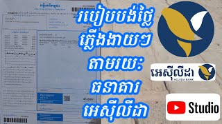 How To Payment Electric on ACLEDA Toan Chet 2024 - របៀបបង់ថ្លៃភ្លើងតាមរយៈធនាគារអេស៊ីលីដាងាយៗ2024