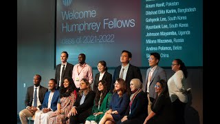 Welcome Program Hubert H. Humphrey Fellows at ASU