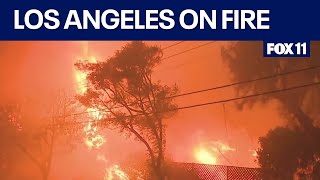 2 LA County fires torch Palisades, Pasadena areas