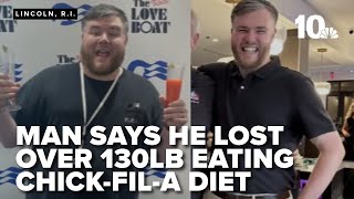 SHOCKING WEIGHT LOSS METHOD: Man reveals secret to losing over 130 pounds... Chick-fil-A