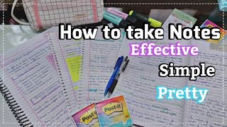 ✿How I take notes | Materials I use +Effective \u0026 Simple✿ Pragati Shreya 💕