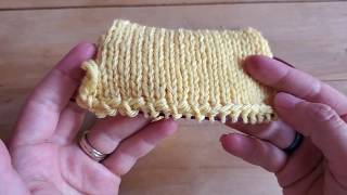 Ourlet replié (folded brim) - Tutoriel Tricot