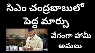 సిఎం చంద్రబాబులో పెద్ద మార్పు, ఈసారి వేగంగా హామీ అమలు CM Babu speed up action/telakapalli