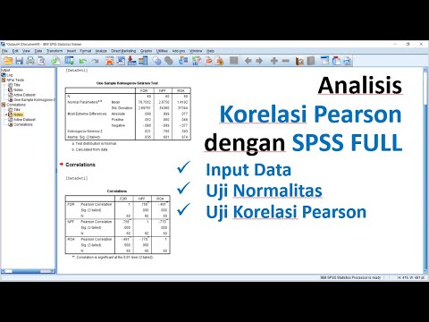 Korelasi Pearson Dengan SPSS FULL - YouTube