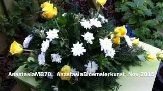 Arranging Funeral Flowers: Crafting a Water-Drop Shaped Tribute