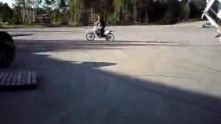 Yamaha YZ450 F burnout!