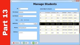 JAVA - Student Information System Project In Java Using NetBeans With Source Code | Part 13