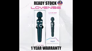 Lovense Domi Wand 2 App Controlled Super Powerful Mini Wand Vibrator Sex toy For Women by Xsecret.my