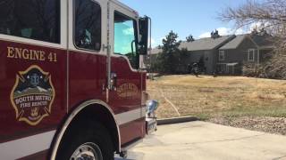 Firefighters See Fire Next Door, Stretch Hose From Station, Put It Out