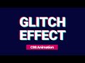 Glitch Text Effect | CSS Animation
