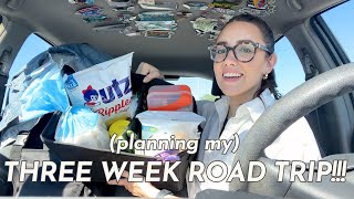 planning my THREE WEEK ROAD TRIP | Katie Carney