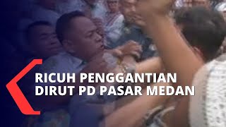 Enggan Tinggalkan PD Pasar Medan, Rusdi Sinuraya Ditarik Paksa Satpol PP