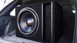 Skar Audio 2,500 Watt EVL-1X18D2 Single 18-inch Loaded Subwoofer Enclosure Demo!!