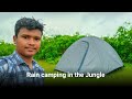 Rain camping in the Jungle | Solo camping | rain sound and relax | small tent in jungle Day camping