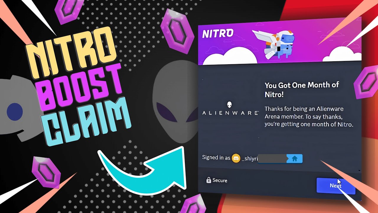 How To Claim Nitro Boost Promo Link By Using Vcc Alienware X Discord