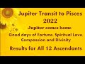 Jupiter Transit in Pisces 2022 | Jupiter Transit Pisces 2022 | For All 12 Ascendant Signs