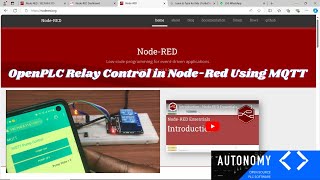 OpenPLC Relay Control in Node Red Using MQTT