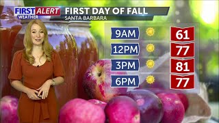Temperatures rising Thursday for a warm first day of fall