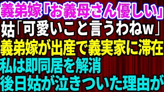 【スカッとする話】妊娠した義弟嫁だけ溺愛する義母！義弟嫁「優しいお義母さんと同居で羨ましい」義母「かわいい事言うわね」義弟嫁が出産で義実家に来るというので私は同居を解消…後日、義母が泣きついた理由が