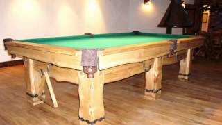 Log Cabin Rustic Pool Table