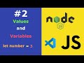 JavaScript for Beginners Lesson #2 Values and Variables