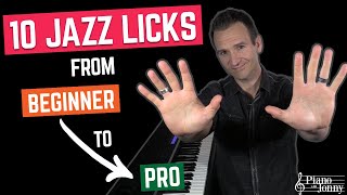 10 Jazz Licks From Beginner to Pro ✅