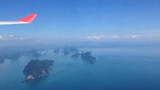 Landing in Phuket Airport Thailand, Cathay Pacific Airlines