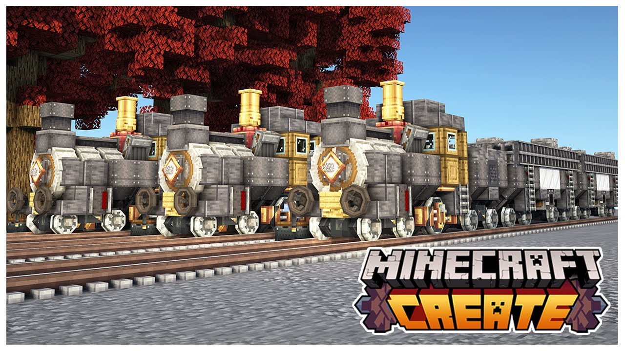 RAILROAD TYCOON! - MINECRAFT CREATE MOD: EP4 - YouTube