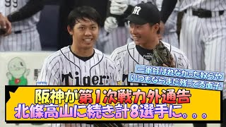 阪神が第1次戦力外通告、北條高山に続き計8選手に。。。【なんJ 阪神ファン 反応 まとめ】【プロ野球ニュース】