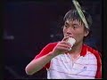 badminton allengland 1985 mssf zhao jianhua 赵剑华 chn vs morten frost den