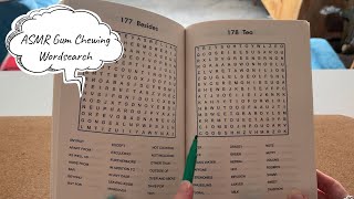 ASMR Gum Chewing Wordsearch (No Talking) | Requested Video