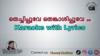 Thechipoove thenkashipoove Karaoke with Lyrics | Karaoke-lab by Dheesaudios