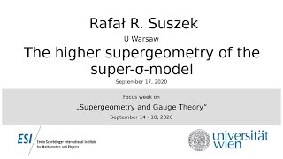 Rafał R. Suszek - The higher supergeometry of the super-σ-model