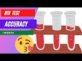 HIV test accuracy after 1 month .