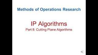 MEIE3271 Methods of Operations Research 05 IP Algorithms Part 008