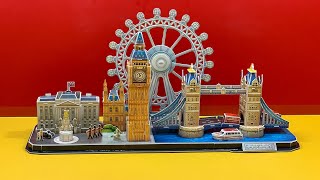 DIY Craft Instruction 3D Puzzle Cubicfun Cityline LONDON
