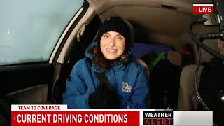 Snowstorm creates near impossible driving conditions in Rhode Island