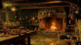 Traditional kitchen space Relax with the sound of crackling fire and wind to help you sleep well