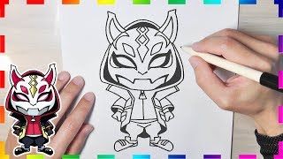 How To Draw Drift Skin Fortnite