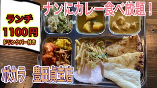 愛知【愛知ランチ】ランチお得！カレーにナンがめっちゃ美味しい！アジアンビュッフェ食べ放題！ポカラ　豊田貞宝店　【Aichi Toyota Lunch food buffet】