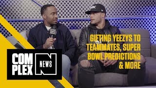 Adidas Football Stars Discuss Gifting Yeezys to Teammates, Super Bowl Predictions & More