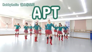 APT Line Dance - Phrased Improver Level/#하비홀릭라인댄스 #월요동호회 #APT라인댄스