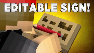 How to Edit Signs That Are Already Placed! (No Commands) | Minecraft Plugin Tutorial