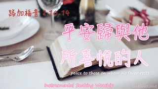 【平安歸與祂所喜悅的人】自由敬拜｜等候神音樂｜instrumental soaking music｜ピアノ賛美｜Piano worship｜BGM｜Christmas music