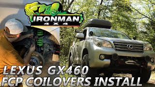 Installing Ironman 4x4 Foam Cell Pro Coilovers - Lexus GX460 #lexus #overlanding #ironman #4x4