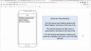 React Native - JSX Exercise Overview ll java-script development tutorial.