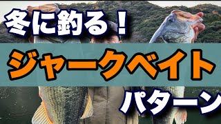 【冬バス】冬こそ効くジャークベイトの使いドコロ。