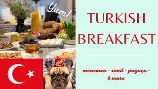 How to Make a Traditional Turkish Breakfast | Menemen, Simit, Poğaça, and More | Oh So Pom